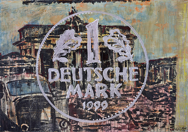 Deutsche Mark auf Brandenburger Tor 08.05.1945